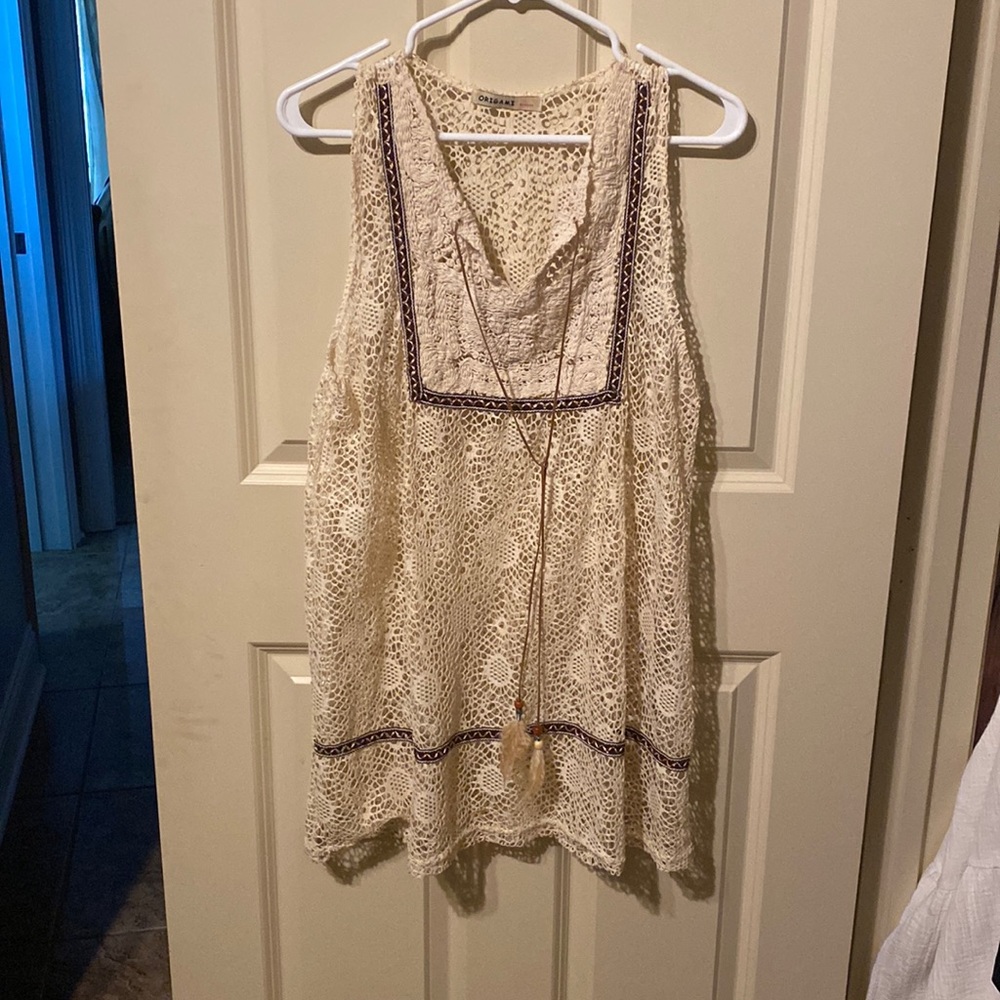 EUC Origami by Vivien Crochet Dress/Cover-Up